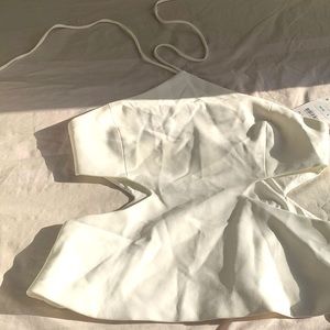 White Zara halter top